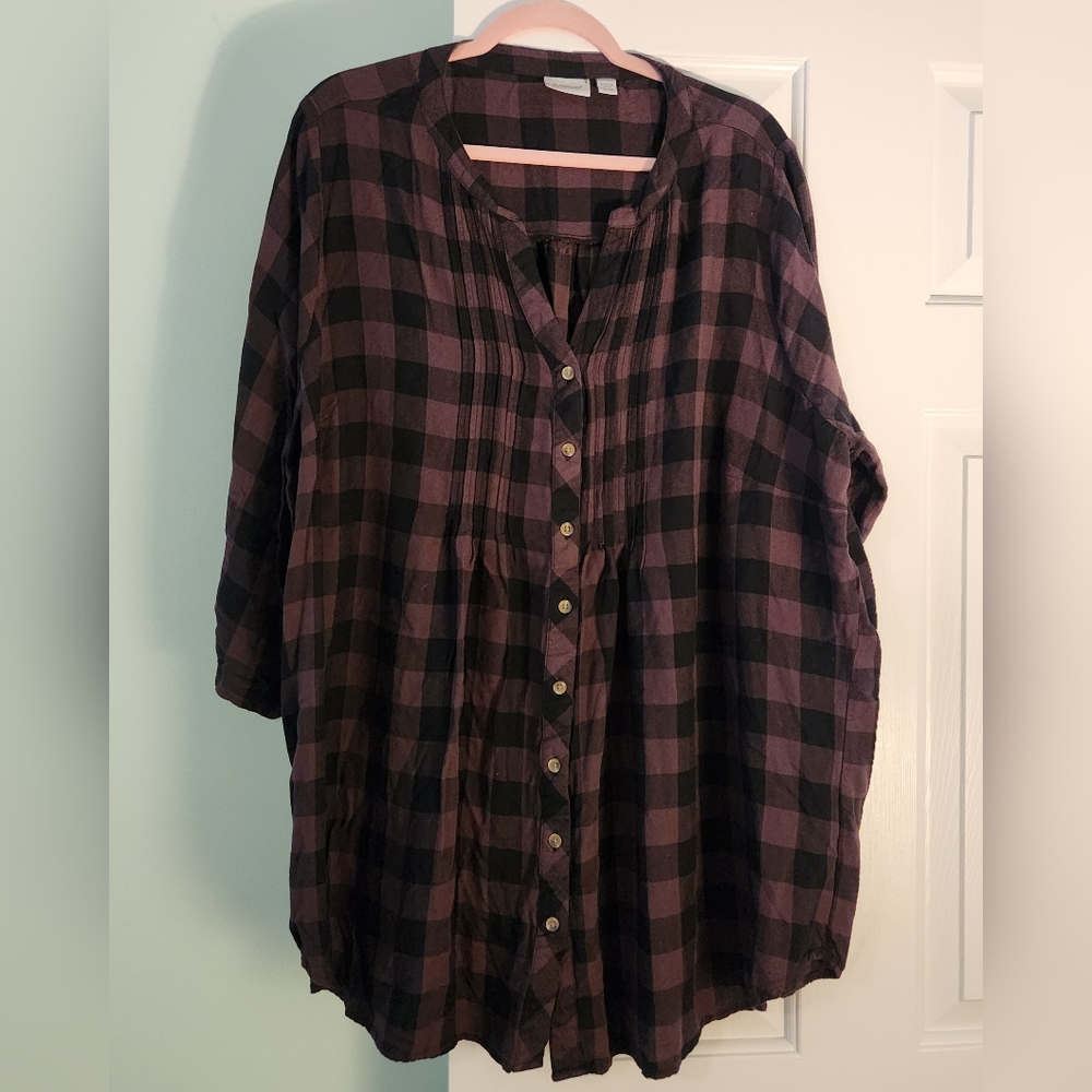 Avenue Plaid Top